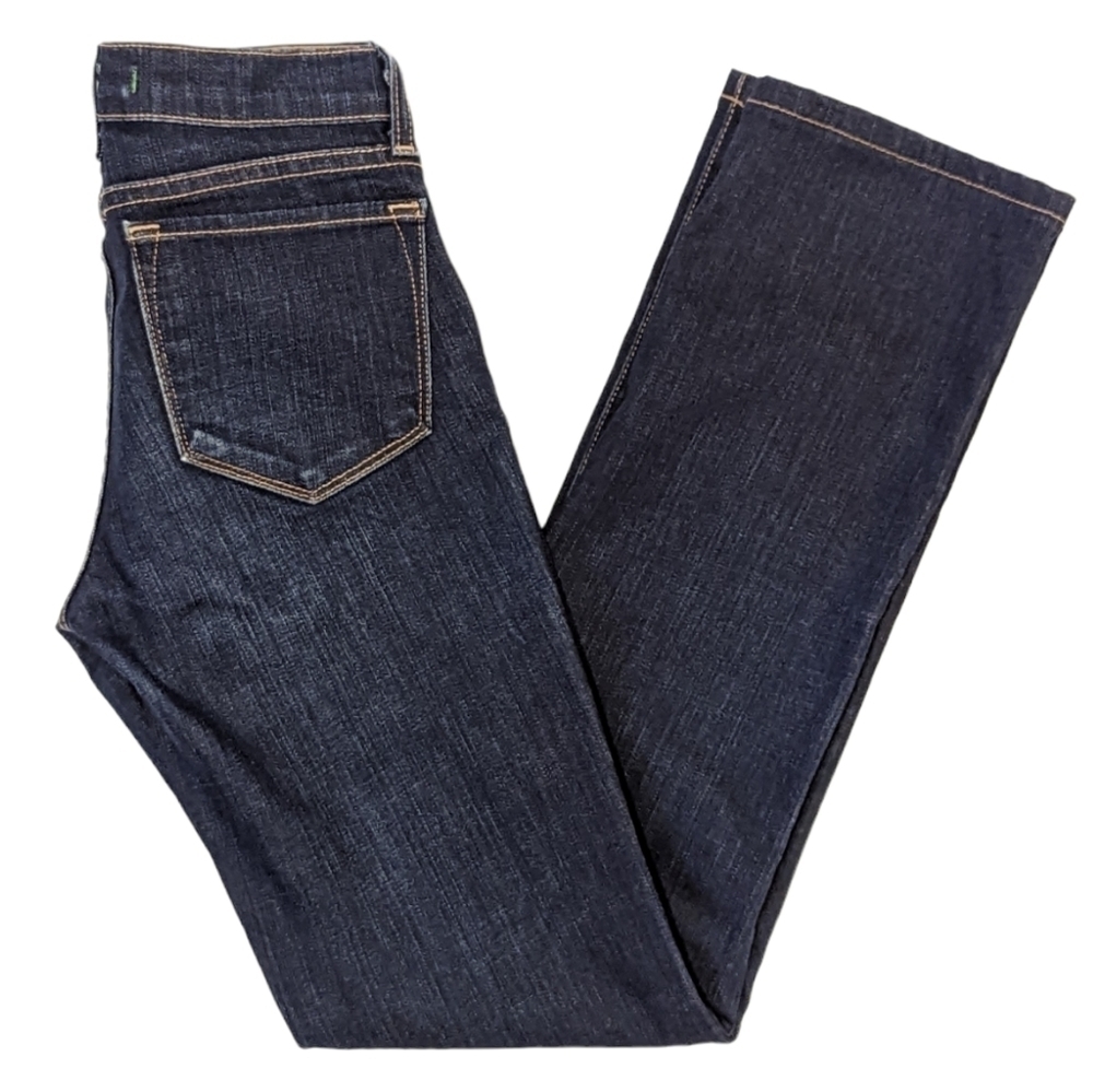 J Brand Straight Leg Jeans sz 24 Dark Blue Wash Low Rise